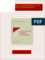 Full Download Functional Analysis in Applied Mathematics and Engineering First Edition Pedersen PDF DOCX