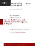 Non Oil Tax Revenue and Infrastructure Development