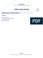 Application of differenciation  Edexcel IGCSE Further Maths Revision Notes