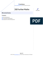 Binomial Series  Edexcel IGCSE Further Maths Revision Notes