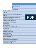 Power Sector Stocks