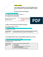 TOPIC 2 - INSTRUCTIONAL DESIGN MCQ