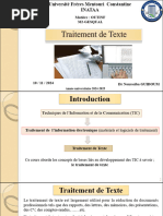 Cours 3-Traitement de Texte