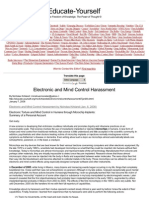 Electronic and Mind Control Harassment by Nicholas Kirkland (Jan. 8, 2008) - Educate-yourself-Org