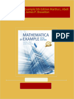 Instant download Mathematica by Example 5th Edition Martha L. Abell & James P. Braselton pdf all chapter