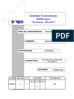 4701111(Activ. de Formación Cultural I)