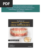 Instant Access to Textbook of dental anatomy and oral physiology including occlusion and forensic odontology First Edition. Edition B. S. Manjunatha ebook Full Chapters