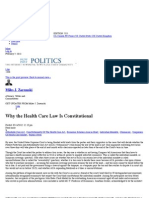 Why The Health Care Law Is Constitutional