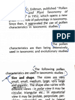 Palynology as taxonomic evidence