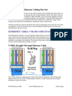 Ethernet Cabling Pin-Out: Ethernet Cable: Color-Code Standards