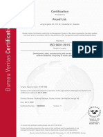 Alcad Ltd. Certificate ISO 9001