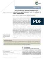 Seasonal variation in aerosol composition