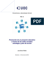 Promoción de Un Proyecto Educativo A Través de Las Redes Sociales: Estrategia y Plan de Acción