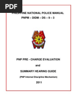 PNP Pre-Charge Evaluation and Summary Hearing Guide