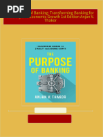 The Purpose of Banking: Transforming Banking for Stability and Economic Growth 1st Edition Anjan V. Thakor 2024 scribd download