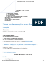 Présent Progressif en Anglais _ Cours de Conjugaison Complet