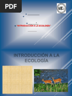 INTRODUCCIÓN A LA ECOLOGÍA