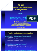 Pavement Rehabilitation &management Introduction Lecture