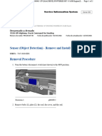 Sensor (Object Detection) - Remove and Install