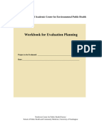 EOH 752 Evaluation Planning Workbook 