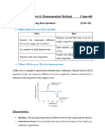 Solved Past Paper BS AD Semester 8 (Thermoanalysis Method) Chem-468