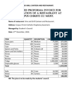 Proforma Invoice