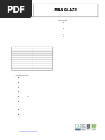 Mas Glaze Datasheet