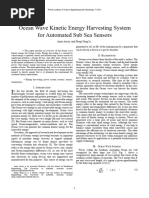 2012 Ocean Wave Kinetic Energy Harvesting System for Automated Sub Sea Sensors