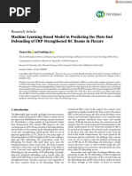 Advances in Civil Engineering - 2022 - Hu - Machine Learning‐Based Model in Predicting the Plate‐End Debonding of