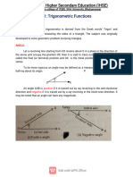 Trigonometry 01