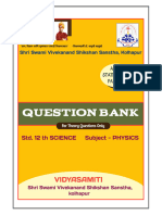 XII PHYSICS QUESTION BANK 2024