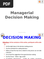 Managerial Decision Making Modified 8 Aug 2018