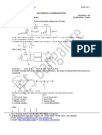 Electronics & Communication: Institute of Engineering Studies Mock Test-I