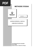 Methode D'Essai: Normalisation Renault Automobiles Service 65830 Section Normes Et Cahiers Des Charges