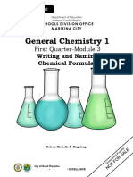 Writing and Naming Chemical Formulas