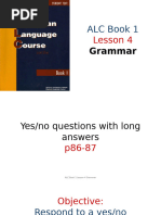 ALC Book 1 Lesson 4 Grammar