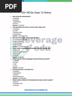 100+ MCQs Class 12 History