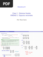 Clase 2 - Sistemas Lineales