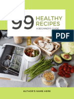 Green Food Recipe e-book Template (US Letter)