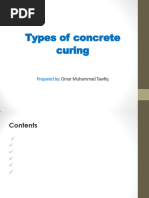 Types of concrete curing 1