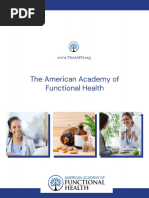 AAFH Informational Flyer July 2024 Functional Medicine