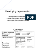 Developing Improvisation:: How Preservice Secondary English Language Arts Teachers Developed Pedagogical Genres