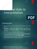 External Aids to Interpretation