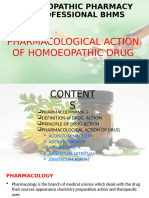 Pharmacological Action of Homoeopathy Drugs