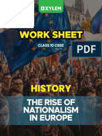 THE RISE OF NATIONALISM IN EUROPE - WORK SHEET (1)