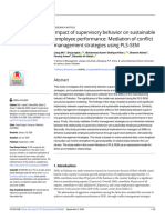 Impact of supervisory behavior on sustainable employee performance