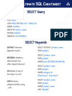 SQL Ultimate Cheat Sheet