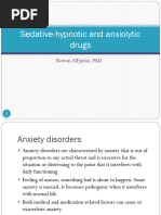 Lecture 10 Sedative-hypnotic and anxiolytic drugs