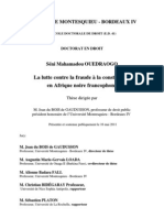 Thèse Lutte Fraude Constitution Afrique Francophone Par Seni Mahamadou Ouedraogo