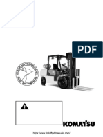 Komatsu CX Forklift Truck Service Manual PDF